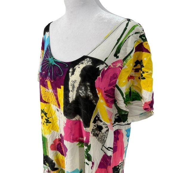 Jams World Womens Daiquiri Print Hattie Sundress Dress White Size Large - Picture 5 of 13